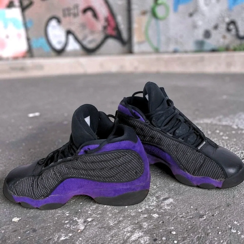 Nike Air Jordan 13 Retro Court Purple GS 884129-015 Size‎ 4Y Black Sneakers 2022